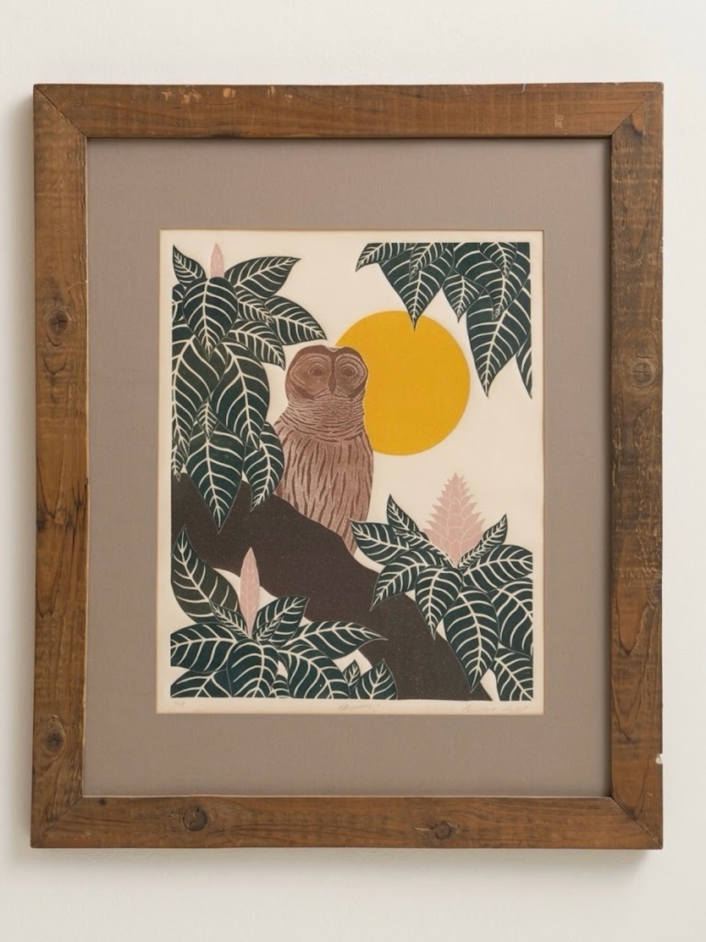 G Clark Sealy - Chouette . Print